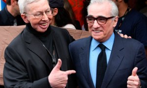 Roger Ebert, left, pictured with Martin Scorsese in 2009.